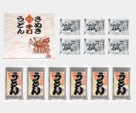 半生さぬきうどん 300g×6袋 つゆ6×袋